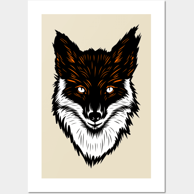 fox head Wall Art by keenkei